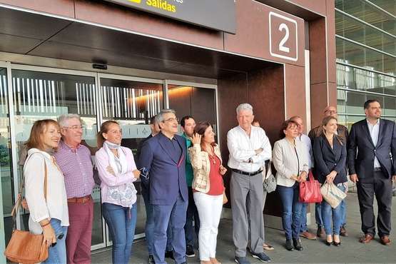 NC de Telde arropa en Gando al diputado del 75% (Foto TA)